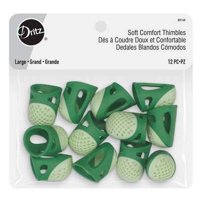 Dritz 12ct Large Soft Comfort Thimbles : Target