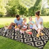 Outdoor Rugs for Patio, Waterproof,  Reversible, Plastic Straw Rugs, Camping Outdoor Carpet for RV Deck Balcony Porch Picnic Beach Decor - 4 of 4