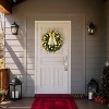 VINGLI 24 Inch Prelit Battery Operated Christmas Wreath, Small Christmas Wreath for Front Door, Window - 4 of 4