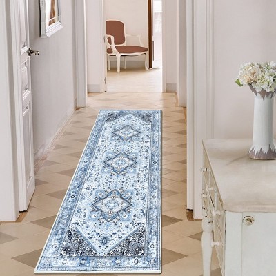 WhizMax Washable Rug Area Rug Boho Traditional Fuzzy Carpet for Living Room Bedroom