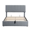 Okak Modern Upholstered Platform Bed Frame with Hydraulic Storage System,Minimalsit Master Bedroom Bed,No Box Spring Needed - 3 of 4