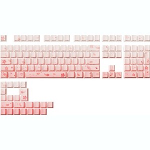 YUNZII Sakura PBT Keycaps, Cherry Profile Keycaps for Mechanical Keyboards (Sakura Blossom, Cherry Profile) - 1 of 4