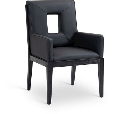 Meridian Furniture,Gwendolyn Vegan Leather Dining Arm Chair