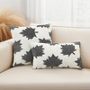 REGALWOVEN Pack of 2 Maple Leaf Jacquard Decorative Throw Pillow Covers Soft Cushion Cases for Couch Sofa Living Room - 2 of 4