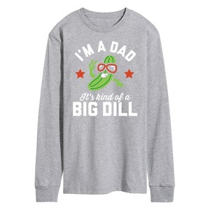 Men's - Instant Message - Dad Kind Of Big Dill Long Sleeve Graphic T-Shirt - 1 of 4
