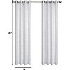 Kate Aurora 2 Piece Metallic Sparkle Thermal Grommet Blackout Curtain Panels - 2 of 4