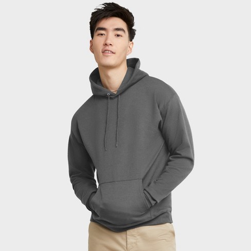 Hanes men's ecosmart fleece pullover hoodie with front pocket best sale