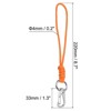 Unique Bargains Braided Wrist Strap Key Whistle Wallet Badge Lanyard 8.7" with Spring O Ring - 2 of 4
