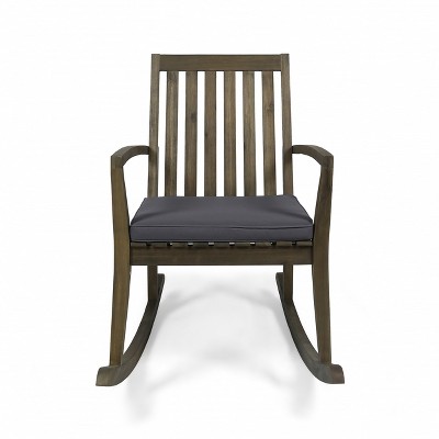 Cesicia Dark Gray Rocking Chair