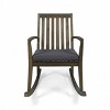 GDFStudio Priya Outdoor Acacia Wood Rocking Chair with Cushion - 2 of 4