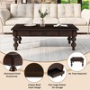 Okak Vintage Style Solid Wood Coffee Table with Storage Drawer & Spindle Legs,Modern Tea table Center Table for Living Room,Bedroom - 3 of 4
