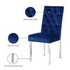 Meridian Furniture,Juno Navy Velvet Dining Chair, Set of 2 - 4 of 4