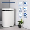 FDW Kitchen Trash Can with Lid, 13 Gallon Automatic Garbage Can for Bathroom Bedroom Home Office 50 Liter Touch Free Stainless Steel Waste Bin - 2 of 4