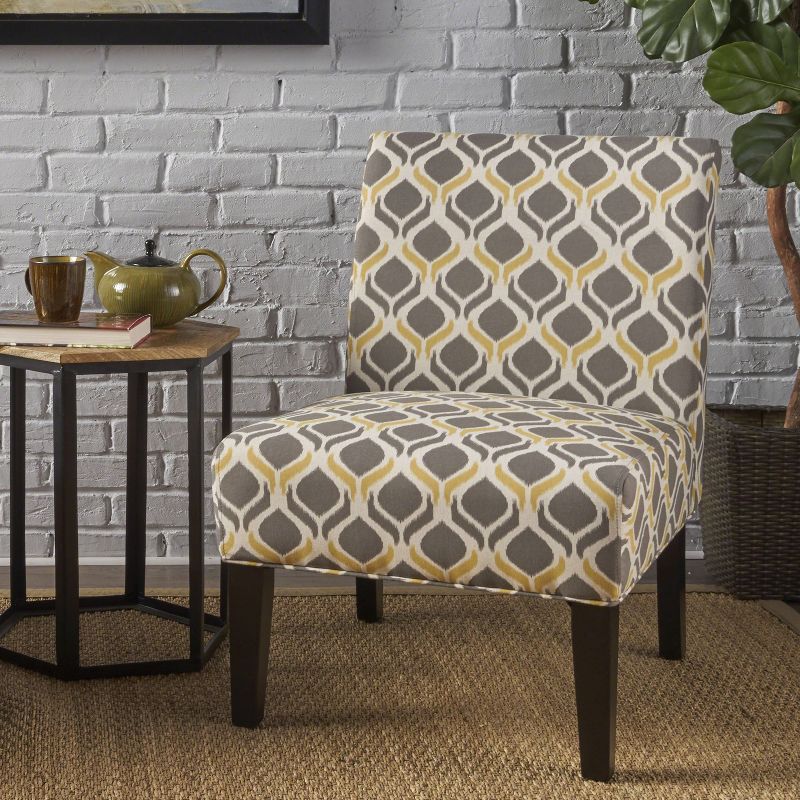 Saloon Fabric Print Accent Chair - Christopher Knight Home, 4 of 9