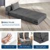 Garvee Folding Sofa Bed Sleeper Chair with Pillow, Foldable Mattress for Living Room, Apartment & Home | 72 or 76-Inch Size Options - 3 of 4