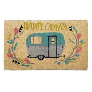 CARAVAN DOORMAT Funny Doormats Novelty Door Mat Christmas Home Glamping  tent