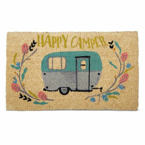 tagltd 1'6x2'6 Happy Camper Coir Doormat