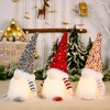 3pcs Cute Decorations, Christmas Glitter and Lamp Rudolf Doll, Christmas Decorations, Christmas Glowing Faceless Doll Decorations Window Decorations - 3 of 4