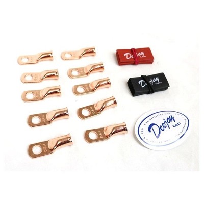 DJL 10 PACK 4 GA PINK AND BLACK TUBE TBH4GA10PINKBLK