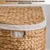 Solhome Ludmila Water Hyacinth Woven Oval Laundry Hamper - 4 of 4