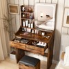 Makeup Vanity Desk Set with Mirror & Light - 4 of 4