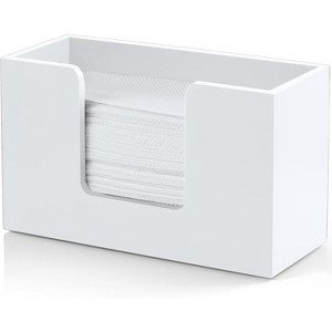 Wooden Paper Towel Dispenser for Countertop, Multifold Holder for C-Fold & Z-Fold Paper Towels - 1 of 4