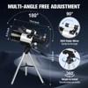 UBSSO Telescope for Adults, 70mm Aperture (15X-150X) Portable Refractor Telescopes for Astronomy Beginners, 300mm Professional Travel Telescope - 2 of 4