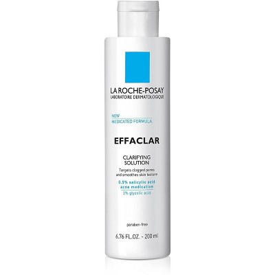 La Roche Posay Effaclar Face Salicylic Acid Toner Clarifying Solution with Medicated Formula - 6.76oz