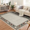 Rugs for Living Room, Washable Area Rug for Bedroom, Non Shedding Soft Throw Door Mat, Non Slip Stain Resistant Kitchen Rug - 3 of 4