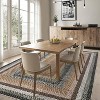 Acekool Washable Braided Print Rug, Non Slip Low Pile Stain Resistant Foldable Area Rug for Living Room Bedroom Dining - 4 of 4
