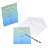 10ct 'You're Invited' Invitation Cards Blue: American Greetings Party Stationery, Single Panel, All Occasions, 7x5, 10 Pack - 3 of 4