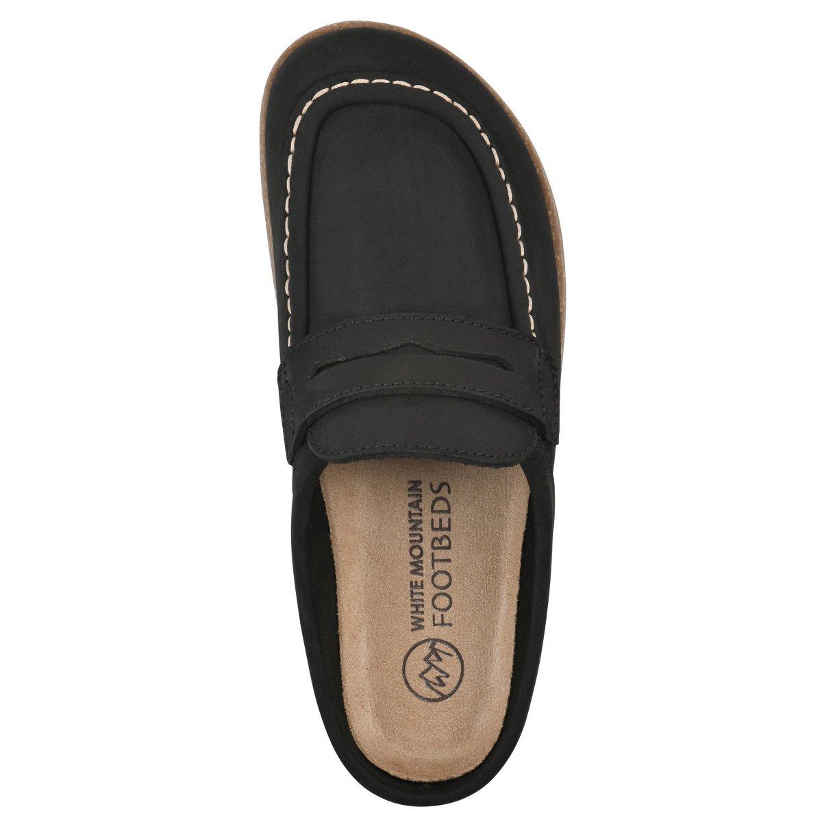 Женские сабо White Mountain Women's Brinlee Footbeds Clog, Black Nubuck, 9 — фото 3
