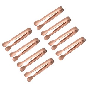 Unique Bargains Stainless Steel Kitchen Mini Ice Appetizers Dessert Serving Tongs - 1 of 4