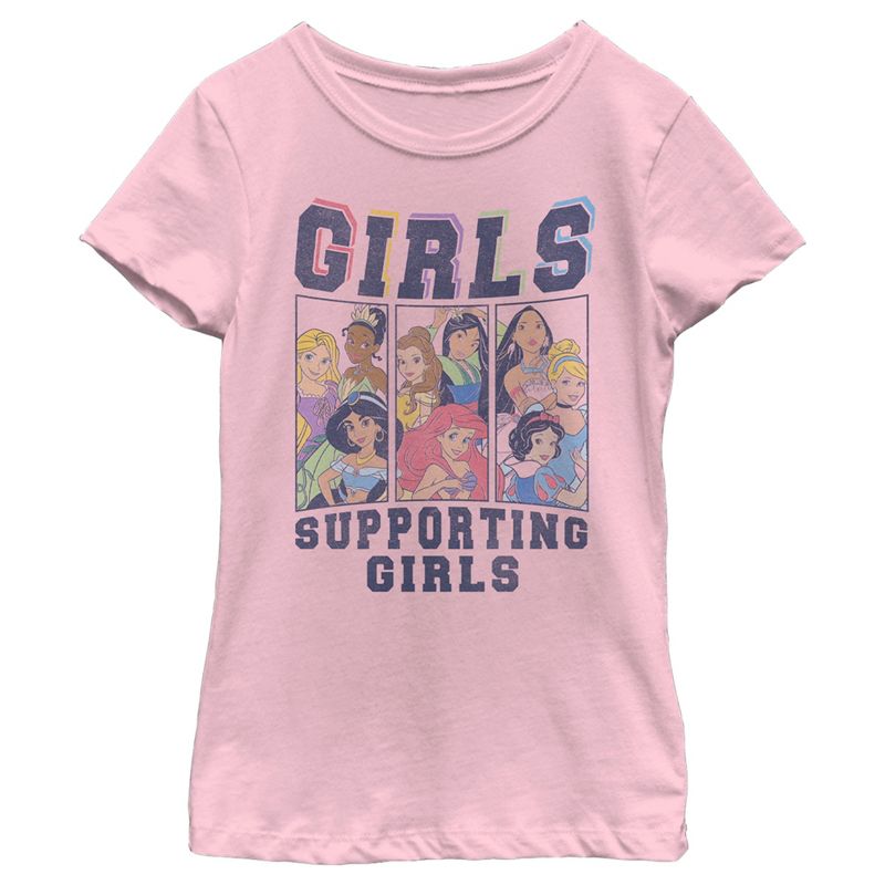 Girl's Disney Group Shot Girl Helping Girls T-Shirt, 1 of 5