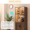 58" Kitchen Pantry Cabinet with Lights, Adjustable Shelves and Open Storage - 4 of 4