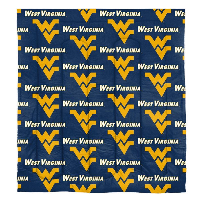 NCAA West Virginia Mountaineers Rotary Bed Set, 2 of 4