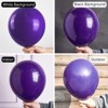 PartyWoo Balloons Dark Purple 18 12 10 5 Inch 142 pcs - 4 of 4
