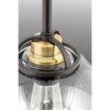 Progress Lighting Chronicle 1-Light Pendant, Antique Bronze, Seeded Glass Globe, Canopy Included, Dry Rated - 3 of 4