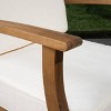 Perla 5pc Acacia Wood Sofa Set: Weather-Resistant Cushions, Christopher Knight Home - 4 of 4