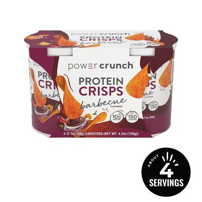 Power Crunch Crisps Protein Chips - BBQ - 2.1oz/2ct