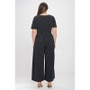 WEST K Women's Jana Plus Size Short Sleeve Knit Jumpsuit - 3 of 4