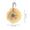 Unique Bargains Plaid Sunflower Bath Shower Loofah Sponge 1 Pc - 2 of 4