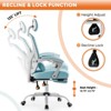 DOMETOUR Gaming Ergonomic Foot Rest Reclining, High Back Mesh Home Office Computer Desk Chair - 3 of 4