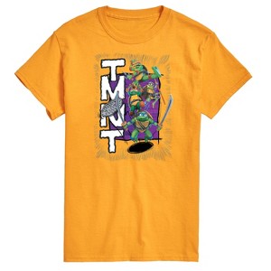 Men's - Teenage Mutant Ninja Turtles - Donatello, Raphael, Leonardo, & Michelangelo Short Sleeve Graphic T-Shirt - 1 of 4