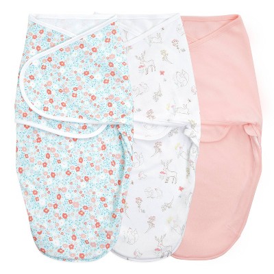  Aden + Anais essentials wrap swaddles fairytale flowers - 3pk 