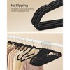 Velvet Hangers 60 Pack, Non-Slip Clothes Hangers with Silver-Colored Swivel Hooks, Slim Space-Saving for Closet, Heavy-Duty - 3 of 4