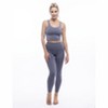 Rib 7/8 High Waisted Legging - Slate - LEZAT - 3 of 4