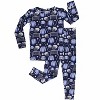 Lev Baby Boys' Snug Fit Sport Hockey 2-Piece Long Sleeve Pajama Set - 2 of 4