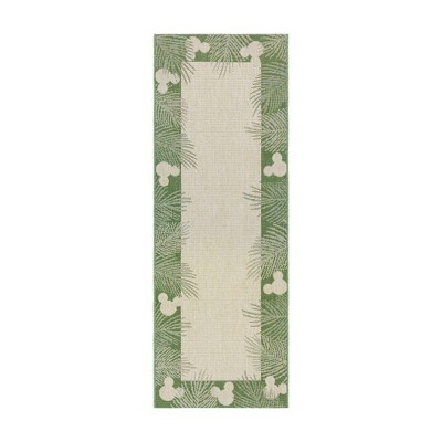 Mickey Mouse Palm Border Outdoor Rug
