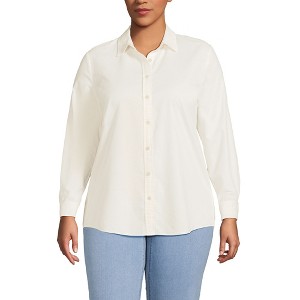 Lands' End Women's Pinwale Cord Long Sleeve Shirt - 1 of 4